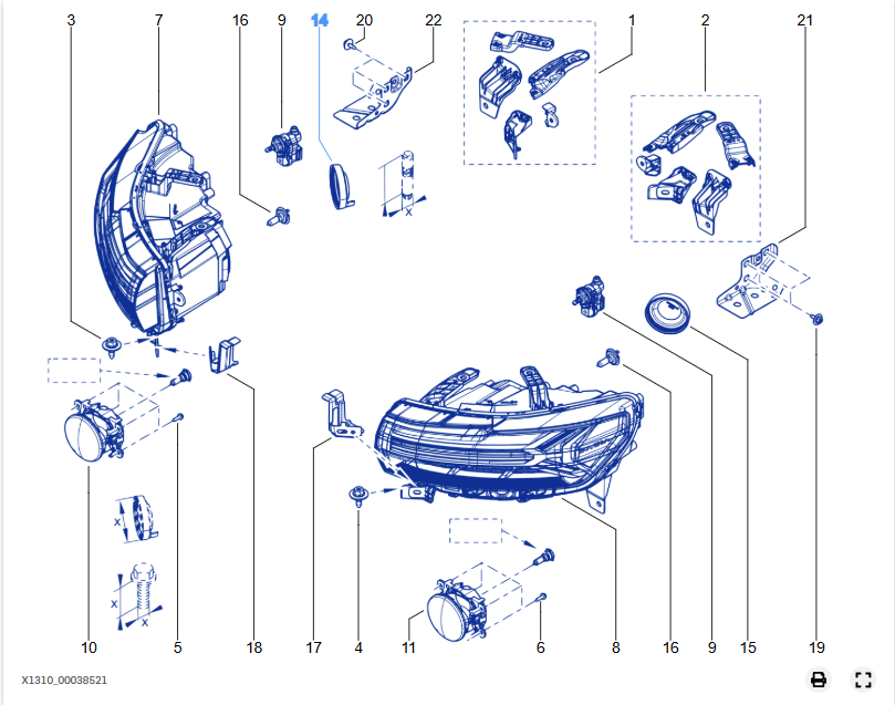 Capac etansare far Renault 260290441r - 260290441R