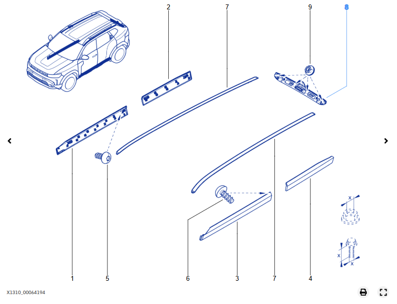 Bandou iluminare placuta lampa inmatriculare Dacia Bigster - 265126011R - 265126011R