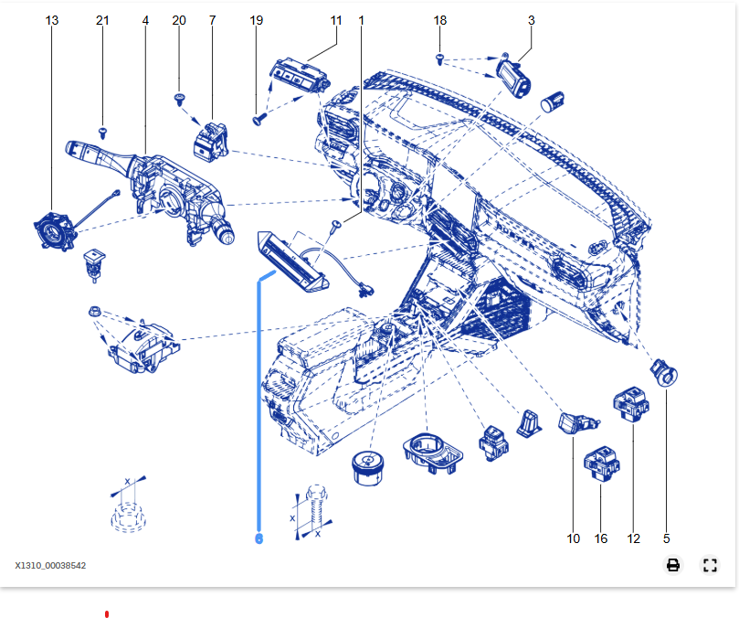 COMANDA ELEC MULTIFUNCTIONALA - 283E83693R