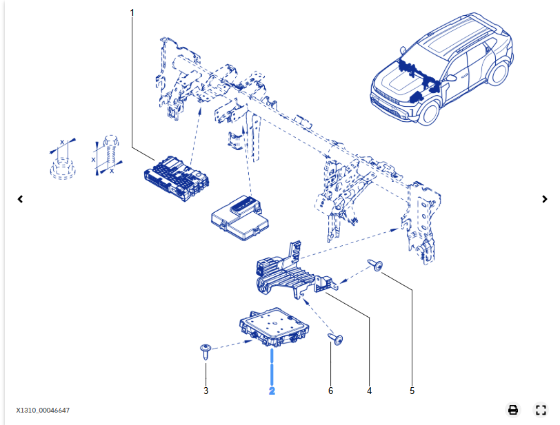 CALCULATOR CENTRAL HABITACLU - 284B21329R
