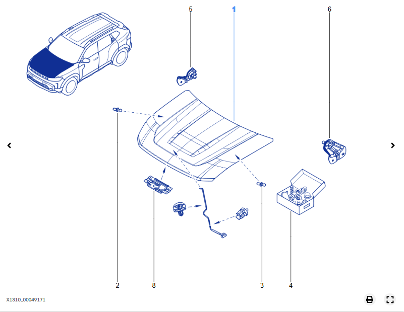 Capota fata Dacia Duster III 651003715R Renault - 651003715R