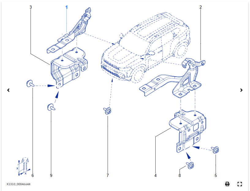 Balama dreapta capota Dacia Duster III - 654009346R - 654009346R