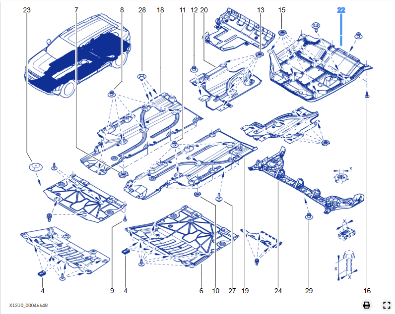 Scut sub portbagaj Dacia Bigster - 748183958R - 748183958R