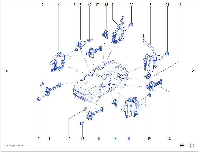 Incuietoare usa stanga Dacia Logan 805035308R Renault - 805035308R