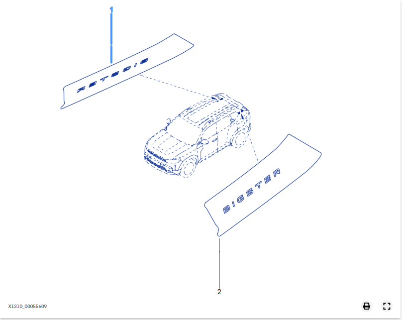 BANDOU DECORATIV PANOU SPATE DR - 990488852R